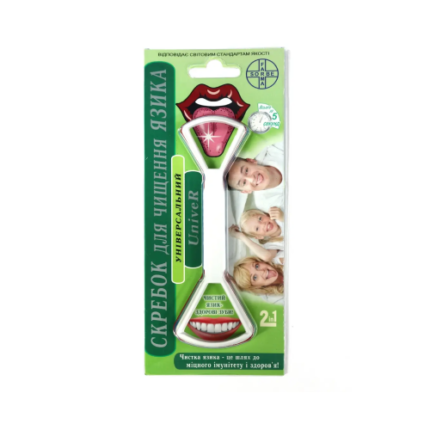 Скребок для чищення язика універсальний UniveR