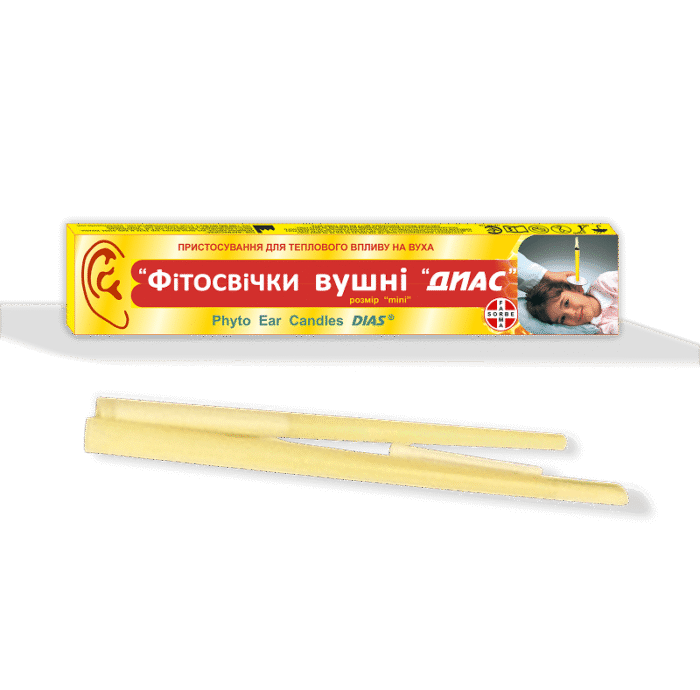 1 (9) Фітосвічки вушні «ДИАС»розмір mini - Зображення 1