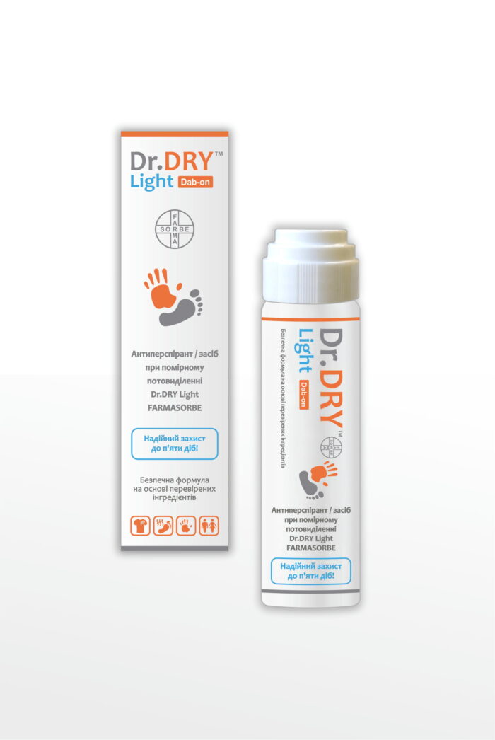 Dab-on_PROMO_2 Антиперспірант / засіб при помірному потовиділенні Dr.DRY Light FARMASORBE - Зображення 1
