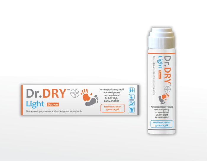 Антиперспірант / засіб при помірному потовиділенні  Dr.DRY Light  FARMASORBE - Зображення 2
