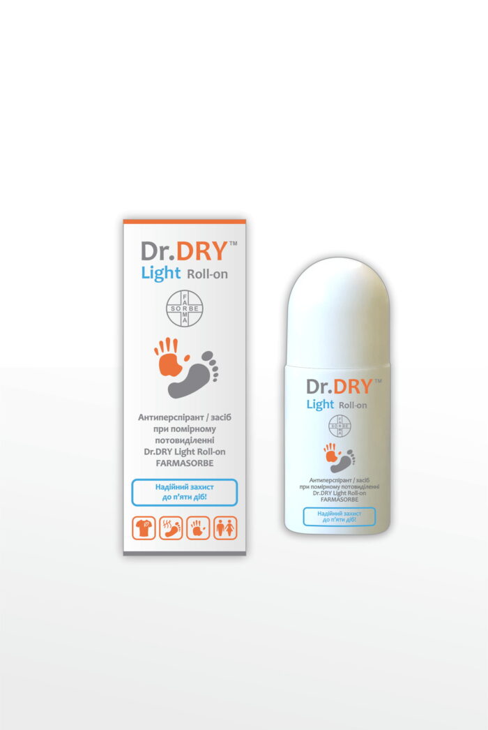 Roll-on_PROMO_2 Антиперспірант / засіб при помірному потовиділенні Dr.DRY Light Roll-on FARMASORBE - Зображення 1