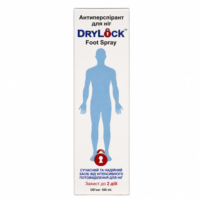 Антиперспірант для ніг DRYLOCK Foot Spray - Зображення 3
